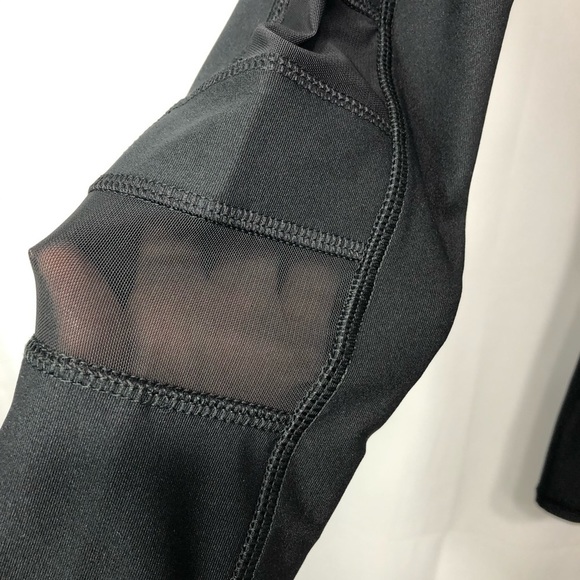 NWT-X by Gottex Black Mesh Leggings w Pocket XS - Picture 3 of 8